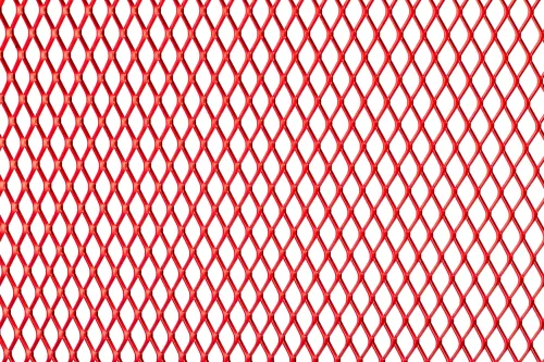 STR8 Racing Grille Mesh Medium (50X50CM) Geanodiseerd Rood