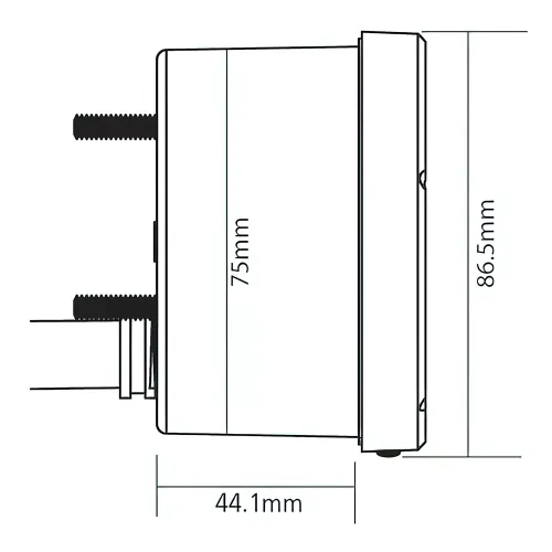 Tachometer Koso Zwart Max. 15000 RPM W. Schakelicht