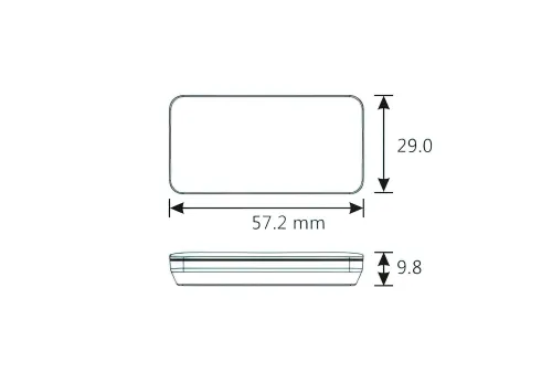 Voltmeter / Thermometer Slim NG Rood