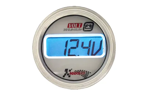 Voltmeter Voor  Koso LCD, Rond, D=48X57MM