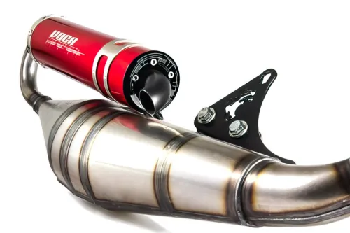 Voca Racing Uitlaat Sabotage V2 50/70 Yamaha Aerox / MBK Nitro Rode Geluiddemper