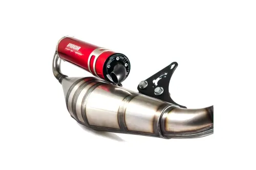 Voca Racing Uitlaat Sabotage V2 50/70 Piaggio NRG / Typhoon Rode Geluiddemper
