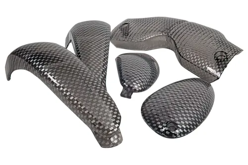 Indicatorlens Set STR8 (4) Met  Achterlicht Gilera Runner Voor 2003 Carbon  Look