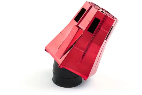 STR8 Luchtfilter D.28-35 Evo 30° Hoek Rood / Zwart Schuim