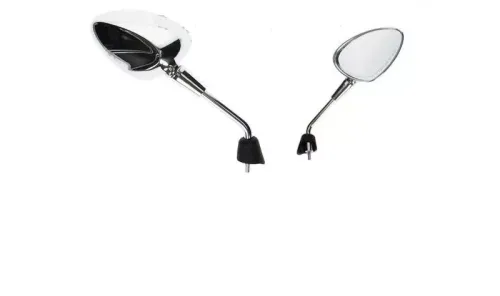 Spiegelset Vespa Sprint chroom links + rechts (kort)