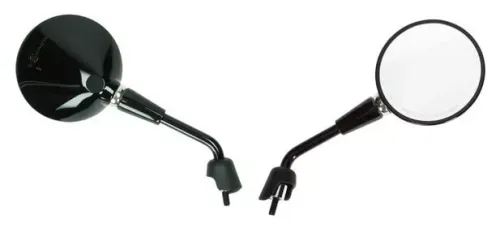 Spiegelset Vespa Primavera/GTS glans zwart links + rechts (kort)