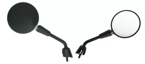 Spiegelset Vespa Primavera/GTS mat zwart links + rechts (kort)