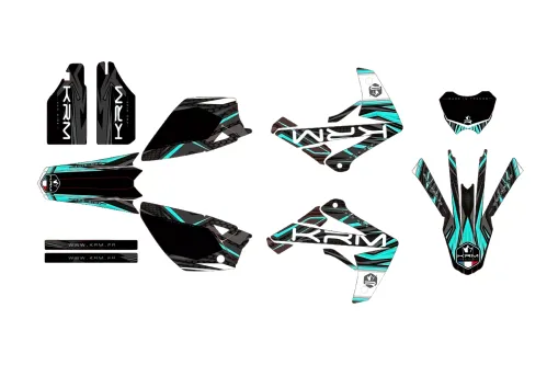Stickerset KRM Turquoise Rieju MRT