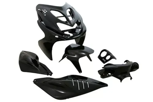 Kuip Kit 7 Stuks. Zwarte Yamaha  Aerox Voor 2013