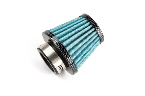 Luchtfilter Power Straight D.35MM Carbon / Blauw