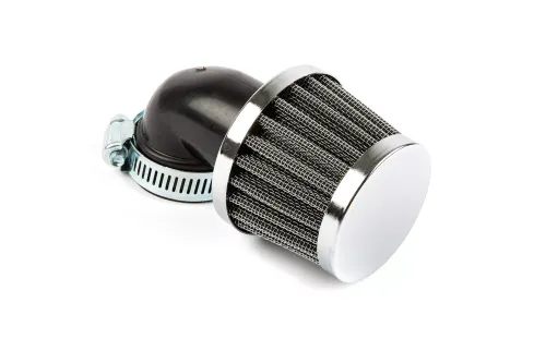 Luchtfilter KN Hoek 90 Deg. D.35MM Chroom