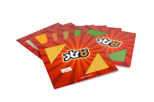 STR8 Racing Grille Mesh Fijn (30X30CM) Geanodiseerd Rood