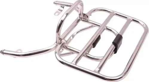 Achterdrager chroom voor China LX/Vespa Look-a-like - opklapbaar