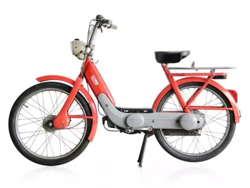 Achterdrager Moto Nostra Piaggio Ciao (Vierkante Zadelpen, Achterlicht Op Spatbord) Chroom