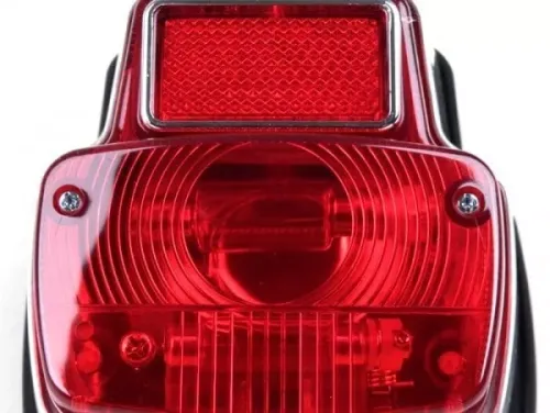  achterlicht BGM original vespa vintage  metaal, klein ongeverfd