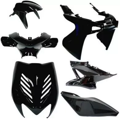 Aerox Kappenset - Zwart Metallic (8 delig)