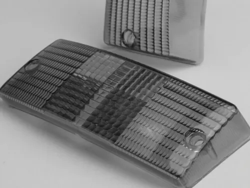 paar knipperlichten bosatta vespa px80, px125, px150, px200, t5 125cc voor zwart