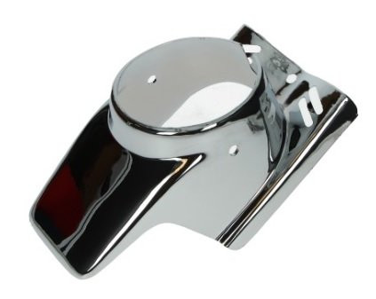 Koplampspoiler rond maxi chroom DMP