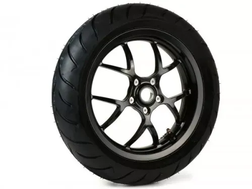 Compleet Wiel Bgm Pro Sport 13 Inch Dunlop Scootsmart 140 60 13  Vespa Gts, 125 300ccm  Zwart Glanzend