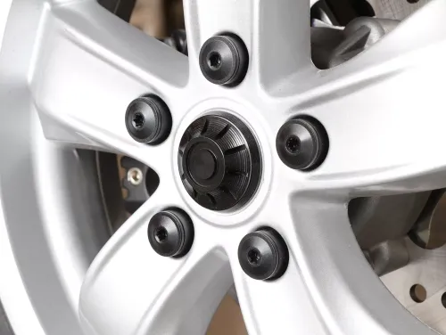 Doppen Set Wielmoer velg Ø=35mm MOTO NOSTRA, CNC Zwart Mat Vespa