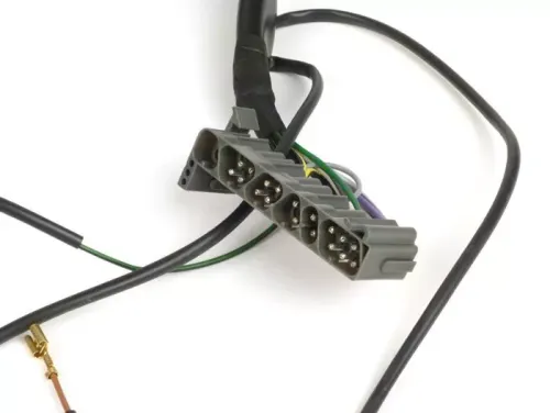 Kabelboom BGM ORIGINAL Vespa PX EFL (Duitse Modellen) 1984-1997 Zonder Accu Met DC Hoorn Hoorngelijkrichter Statorplaat Met 5 Draden