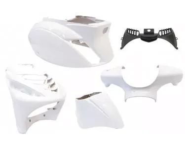 Kappenset Piaggio Zip-SP 5 delig wit (glans)