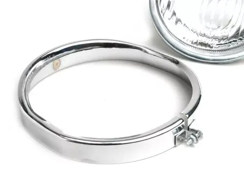 koplamp  vespa ø=115mm  vespa ss50 (v5ss1t), 50sr (v5ss2t), ss90 (v9ss1t), 90 racer (v9ss2t), pv125 (vma1t, vma2t), et3 vmb1t), super (vnc1t/vbc1t)   glas, incl . koplamp rand