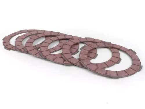 koppelingsfrictieplaten set  BGM pro superstrong racing red  lambretta li, lis, sx, tv (serie 2 3), dl, gp   6 platen 