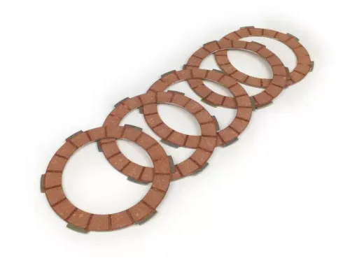 koppelingsvoeringen  BGM pro superstrong racing red  lambretta li, lis, sx, tv (serie 2 3), dl, gp   5 schijven