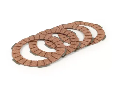 Koppelingsvoeringen  BGM pro superstrong racing rood vespa smallframe v50, v90, ss50, ss90, pv125, et3, pk50, pk80, pk50 s, pk80 s, pk125 s, pk50 xl, pk125 xl, ets, pk50 pk, pk50 ss   4   plakjes