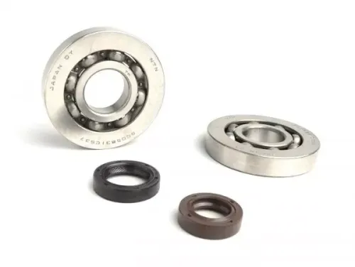 lager  en oliekeerringset voor krukas  BGM original  piaggio 125cc 4 takt (1e generatie)   et4 125, habana125, liberty125, mojito125, sfera125, torpedo125