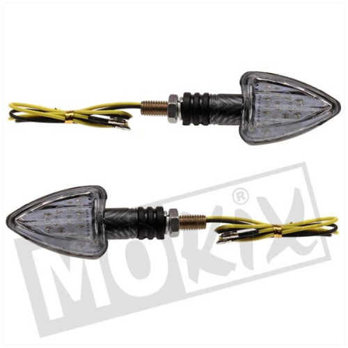 Knipperlichtset - Leds - Carbon