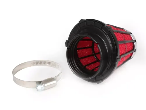 Luchtfilter Malossi e5 0掳 cs=50mm Rood Zwart vhst 26 28 Mikuni