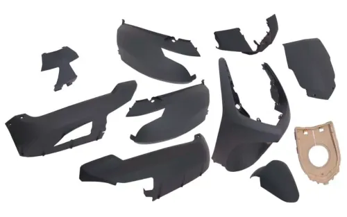 Kappenset Peugeot New Vivacity 2-takt en 4-takt - Mat zwart