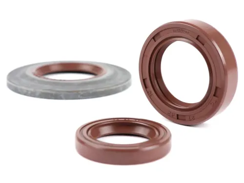 Oliekeerringset Motor BGM PRO FKM/Viton® (E10/Etahnolbestendig) Metaal Bruin- Vespa Largeframe