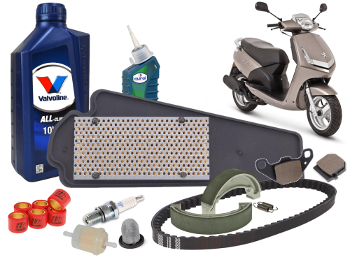 Groot Onderhoudspakket Peugeot New Vivacity 4-Takt (Na 2008) - Snor (8.5 gram rollen)