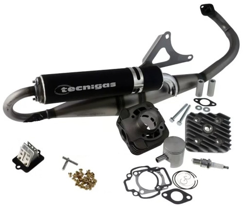 Opvoerpakket / Tuningskit 70cc Piaggio Zip 2-takt AC (6 delig cilinder,uitlaat,membraan)