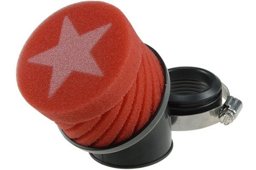 Luchtfilter - Stage 6 - Powerfilter - 44mm aansluiting - Rood