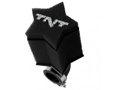 Luchtfilter - TNT - 28-35 mm 90 graden - Zwart