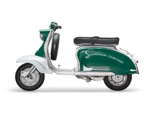 seat  BGM pro pegasus met aluminium strip en badge  lambretta li, li s, sx, tv, dl, gp   zwart/zwart