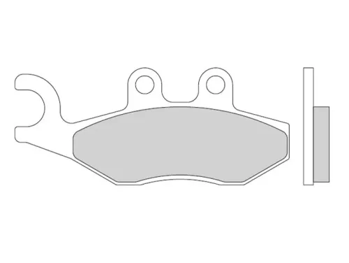 remblokken BGM 76.8x41.8/96.9x41.2mm  benelli caffe nero 125/150 (v.l.), macis 125/150, hyosung ms3 250 ie, keeway outlook 125, kymco vitality 50 2 takt, like 125, like 200 i, people 250/250 si/300 si (v.l.), malaguti blog 125 i.e. euro3, blog 16
