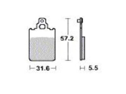 Remblokken - Malaguti - Firefox F15 - Voor