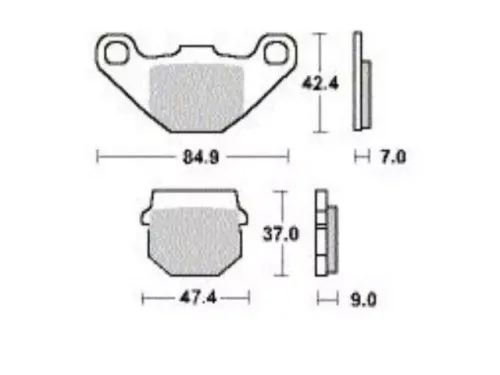 Remblokken Peugeot Vivacity (voor) - Heng Tong
