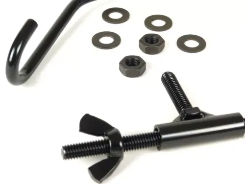 Reparatieset Voor Bagagedrager Opklapbaar Voorzijde MOTO NOSTRA Vespa Smallframe V50, PV125, ET3 Vespa Largeframe Rally180 Zwart