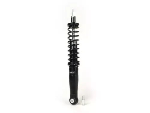 schokbreker, achter BGM pro sc/r1 sport, 385mm  vespa wideframe vm1, vm2, vn1, vn2, vb1, vl1, vl2, vl3, gs150   zwart