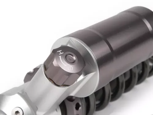 schokbreker achter  BGM pro sc/r12 competition , 320mm, vespa pk   grijs