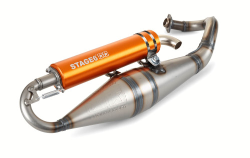 Uitlaat - Stage 6 - PRO Replica MK2 - Gilera / Piaggio - Oranje