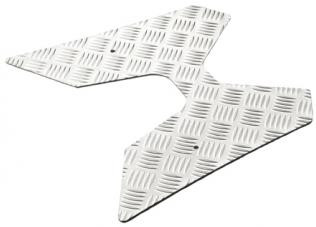 Treeplankset - Alu / Zilver - Peugeot Vivacity