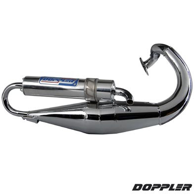 Uitlaat - Doppler - S3R - Chroom - Peugeot scooters
