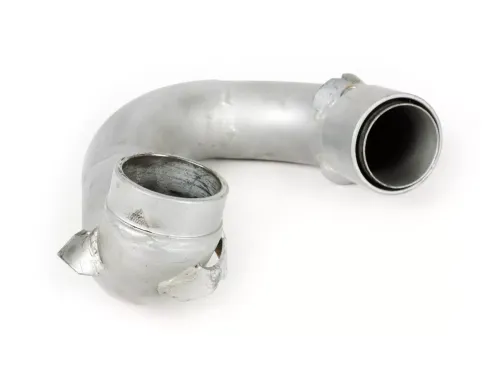 Uitlaatspruitstuk BGM PRO Clubman V2.0-Lambretta serie 1-3 Zilver